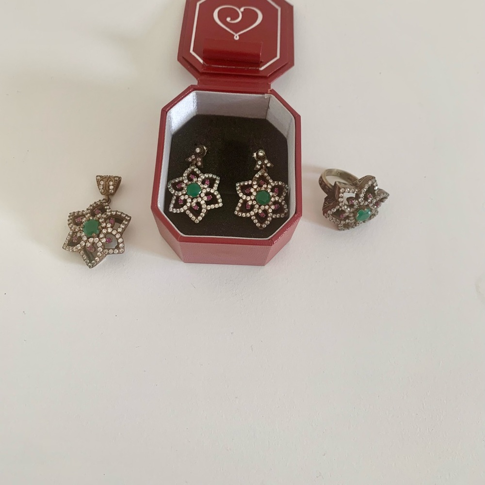 Jewelry set Turkish silver - Picture 2 of 3